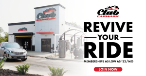 Club car wash home page hero image