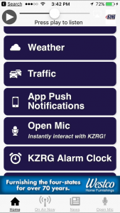 Turn on severe weather notifications on the KIX 102.5 app