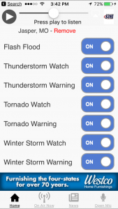 Turn on severe weather notifications on the KIX 102.5 app