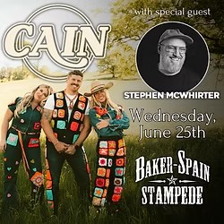 Cain With Stephen McWhirter At Baker-Spain Stampede