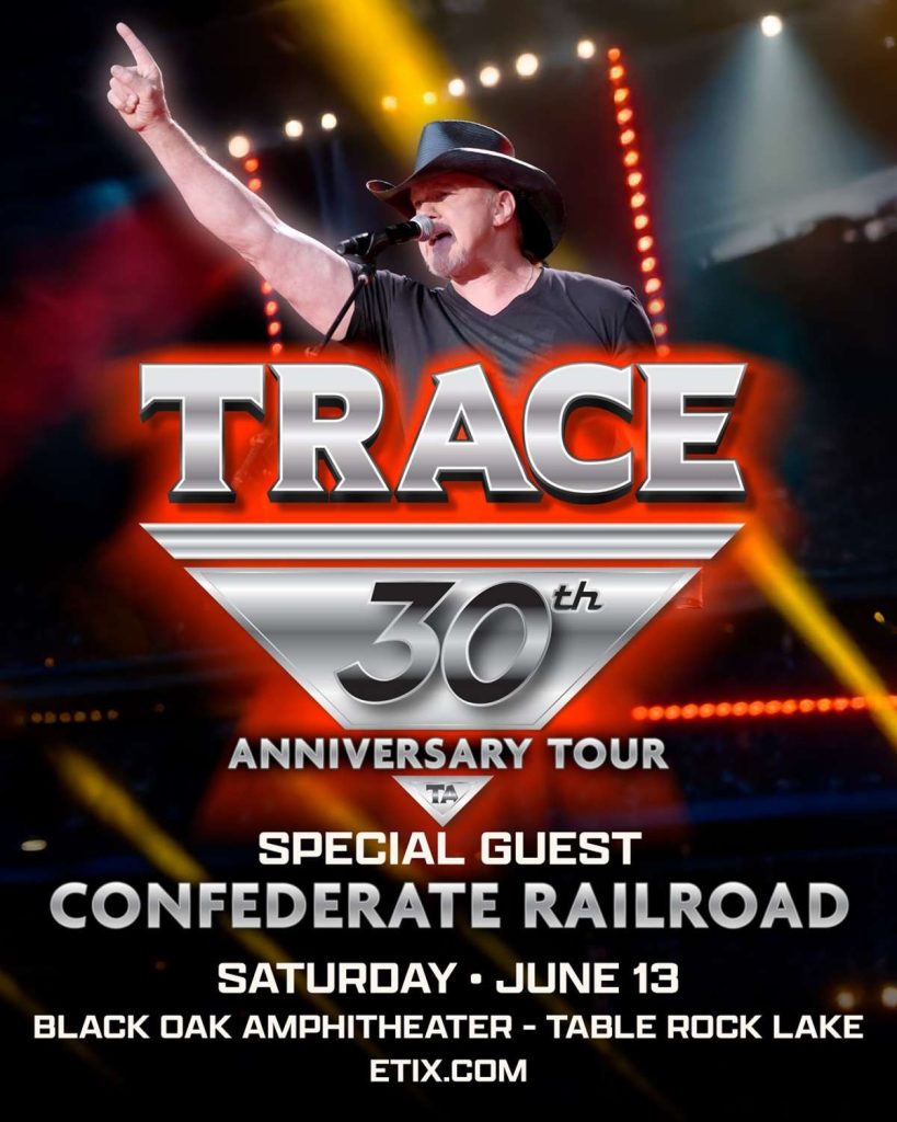 Trace Adkins With Confederate Railroad At Black Oak Amphitheater