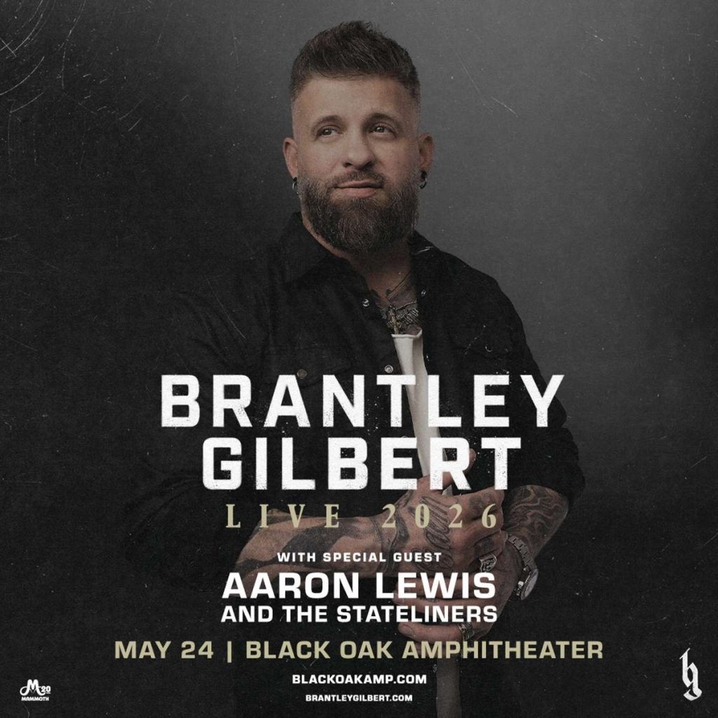 Brantley Gilbert & Aaron Lewis And The Stateliners At The Black Oak Amphitheater